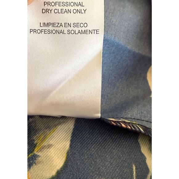 City Studio Maxi Skirt Juniors 1 Blue Floral Formal Evening Party Event Prom - Picture 12 of 12